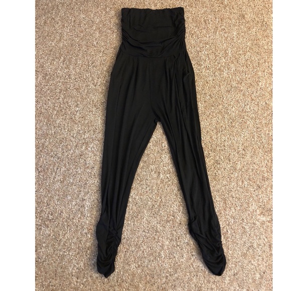 ADC Pants - ADC Strapless Romper Jumpsuit Black Medium